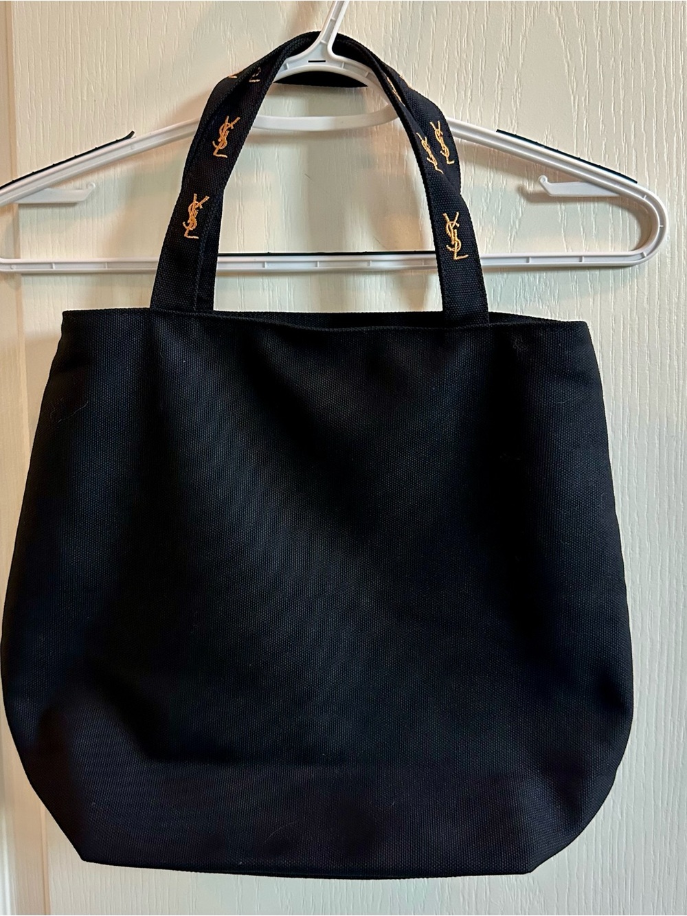 YSL Beauty Parfums Black Tote Bag – NEW Hot Pink Silky Interior - Gift w Purchas - Picture 2 of 16